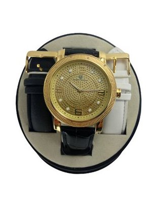 87% OFF * SUPER TECHNO REAL DIAMOND WATCH P-102 * W10673
