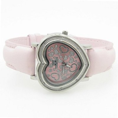 Super Techno Ladies Heart Diamond Pink