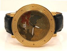 Super Techno World Map 0.10ctw Diamond M9012