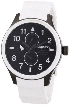 Superdry Gents White Scuba with Day & Date Feature