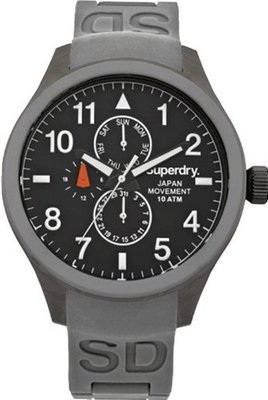 Superdry SYG110E Scuba Multi Grey Silicone Strap
