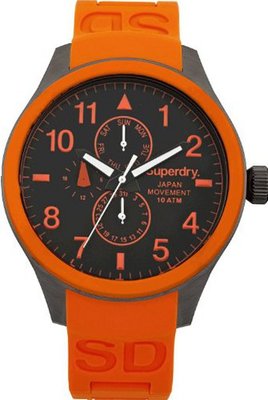 Superdry SYG110O Scuba Multi Orange Silicone Strap