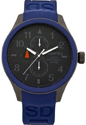 Superdry SYG110U Scuba Multi Blue Silicone Strap