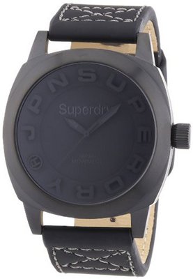 Superdry SYG128B Sou Wester Black Leather Strap