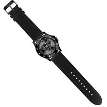 Superman Black Logo with Black Silicon Strap (SUP9032)