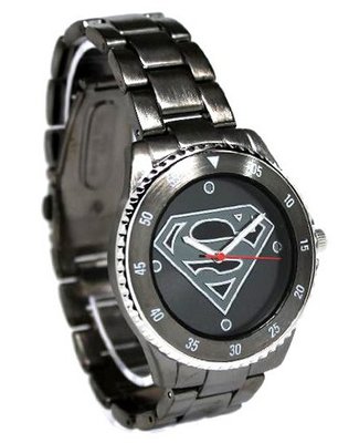 Superman (Gun Metal Stainless Steel SUP8005)