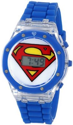 Superman Kids' SUP4014 Analog Display Analog Quartz Blue