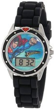 Superman Kids' SUP9007 Digital Display Quartz Black