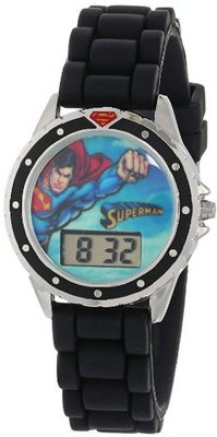 Superman Kids' SUP9007 Digital Display Quartz Black