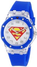 Superman Kids' SUP9027 Analog Display Analog Quartz Blue