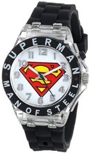 Superman Kids' SUP9048 Analog Display Analog Quartz Black