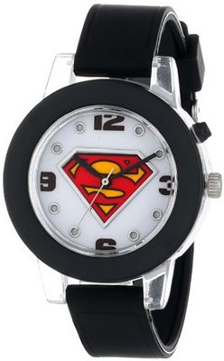 Superman Kids' SUP9065 Analog Display Analog Quartz Black