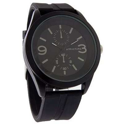 Structure by Surface XL 47mm 2-Eye Sub-Dial Black Finish Quartz 32474