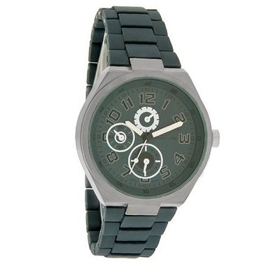 Structure bySurface XL 45mm Black/Dark Gray Rubber Strap Quartz 32483