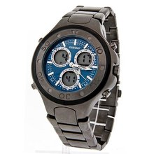 Surface XL Blue Dial Black Analog Digital Quartz Chronograph