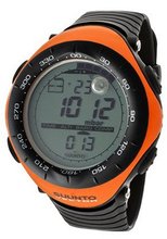 uSuunto Digital Vector-Orange Multi-Function Black Silicone 