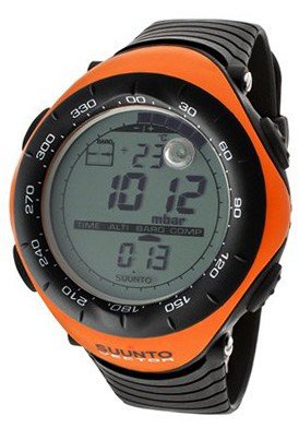 uSuunto Digital Vector-Orange Multi-Function Black Silicone 