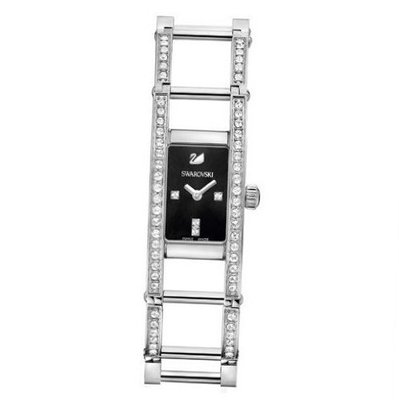Swarovski Indira Black Dial Stainless Steel Quartz Ladies 1186075