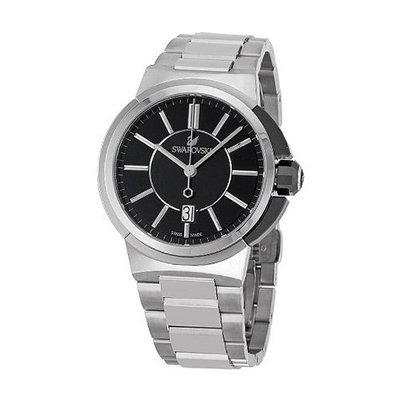 Swarovski Piazza Grande Black Dial Stainless Steel Quartz 1094353