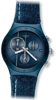 S Follow the Line Chronograph Blue Aluminum YCN4008