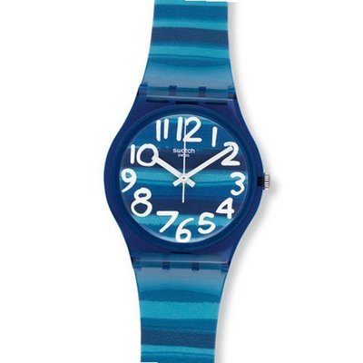 S GN237 Linajola Analog Blue White Plastic Folio Unisex NEW