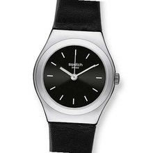 S Irony Lady Black Russian Black Dial Leather Ladies YSS281