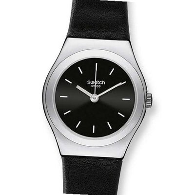 S Irony Lady Black Russian Black Dial Leather Ladies YSS281