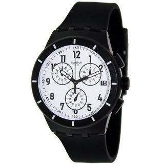 S Originals Twice Again Black White Dial Chronograph SUSB401