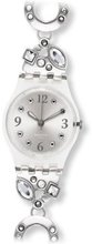 S thol Tone White Grey Stainless Steel with Rhinstones Ladies LK321G