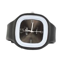 Sweet Silicon Band Round Square in Black/Black