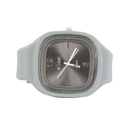 Sweet Silicon Band Round Square in Grey