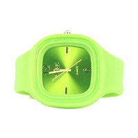 Sweet Silicon Band Round Square in Lime