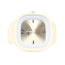 Sweet Silicon Band Round Square in Off White