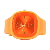 Sweet Silicon Band Round Square in Orange