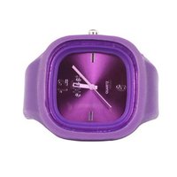 Sweet Silicon Band Round Square in Purple