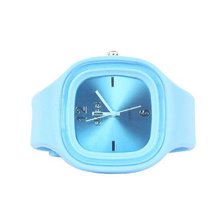 Sweet Silicon Band Round Square in Sky Blue