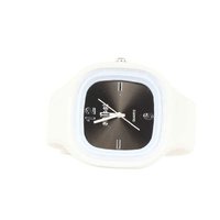 Sweet Silicon Band Round Square in White/Black