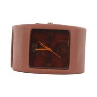 Sweet Square Rocker Silicon Band in Brown