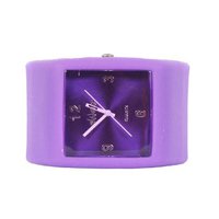 Sweet Square Rocker Silicon Band in Purple
