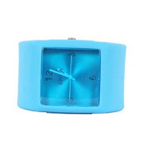 Sweet Square Rocker Silicon Band in Sky Blue