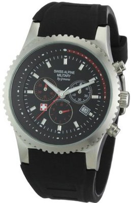 Swiss Alpine Military Quartz SP287 2870.9837SAM with Rubber Strap