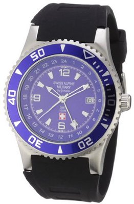 Swiss Alpine Military Quartz TR289 2891.1835SAM with Rubber Strap