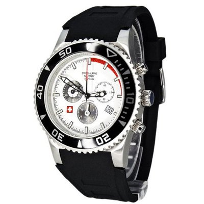 Swiss Alpine Military Quartz TR289 2892.8833SAM with Rubber Strap