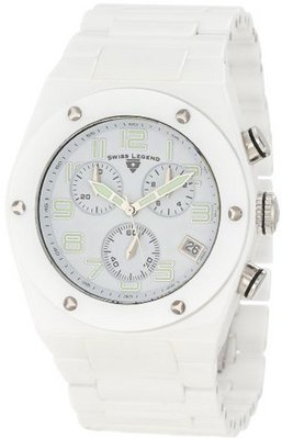 Swiss Legend 10028-WWSA Throttle Chronograph White Textured Dial