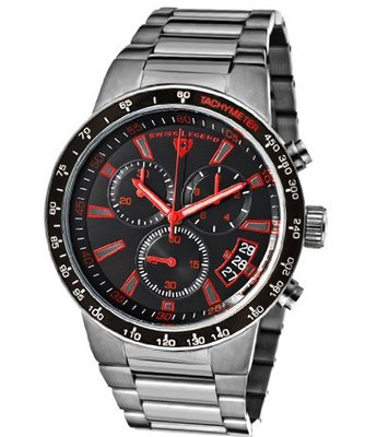 Swiss Legend 10057-GM-11-RDA Endurance Chronograph Black Dial Gunmetal Ion Plated Stainless Steel