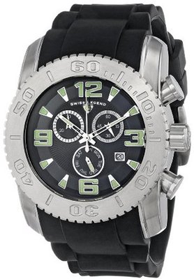 Swiss Legend 10067-01 Commander Analog Display Swiss Quartz Black