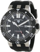 Swiss Legend 10126-01-BB Challenger Black Textured Dial Black Silicone