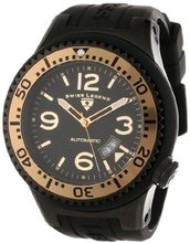 Swiss Legend 11819A-BB-01-GB-W Neptune Automatic Black Dial Black Silicone