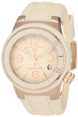Swiss Legend 11840P-RG-016 Neptune Beige Dial Beige Silicone