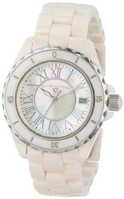 Swiss Legend 20050-BGWSR Karamica Collection Beige High Tech Ceramic